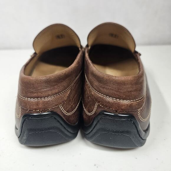 ECCO Driving Moccasin Penny Loafers Brown Leather Men's EU 47 / US 13-13.5 - Picture 6 of 8